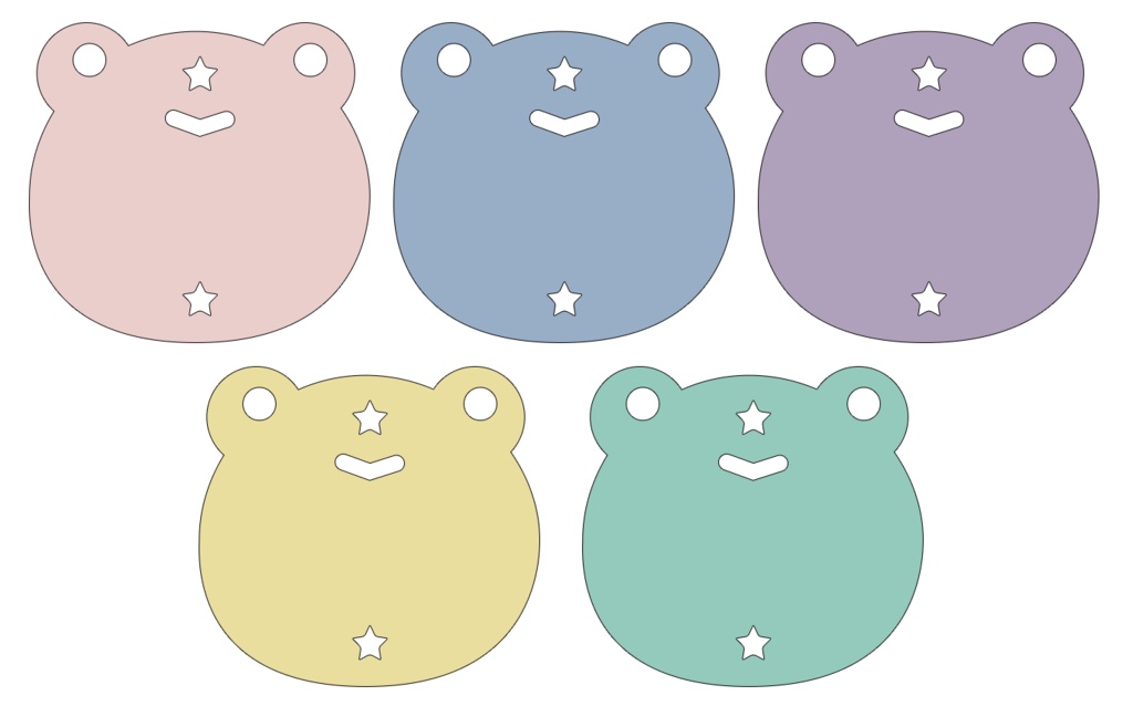 カエルのアクリルパーツ