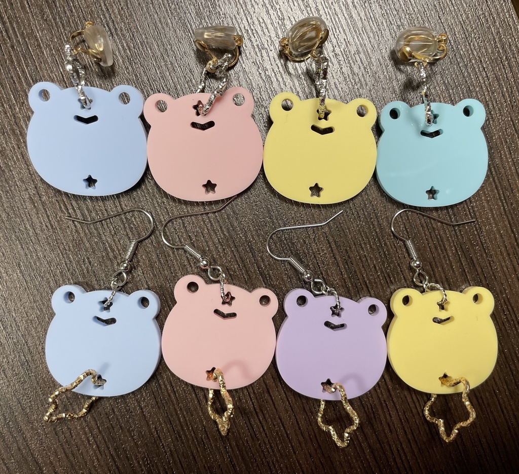カエルのイヤリング&ピアス