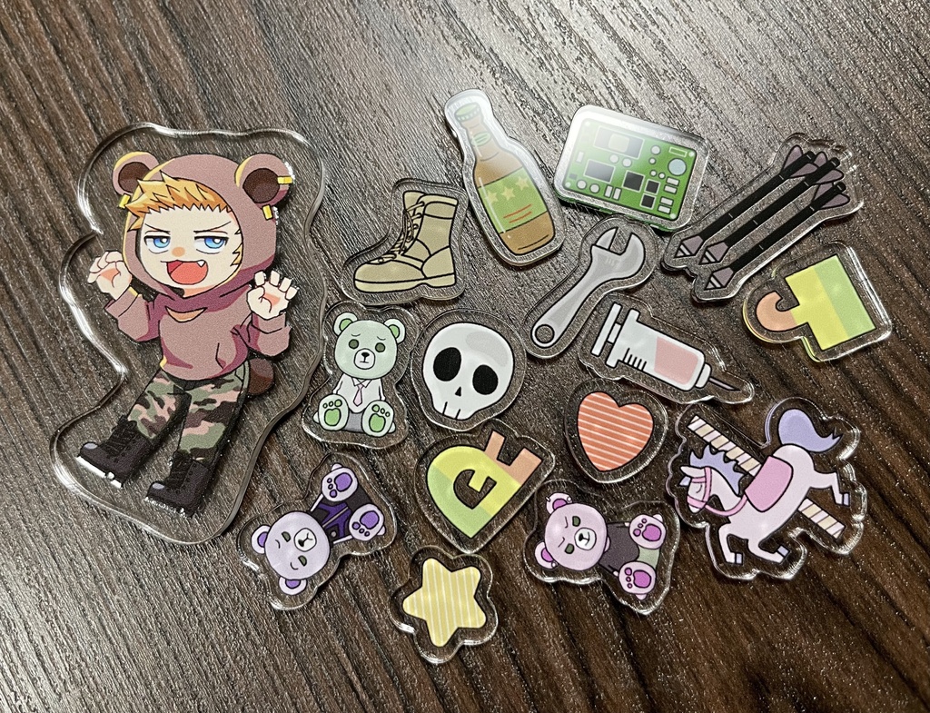 【JR】シャカシャカアクリル小パーツ