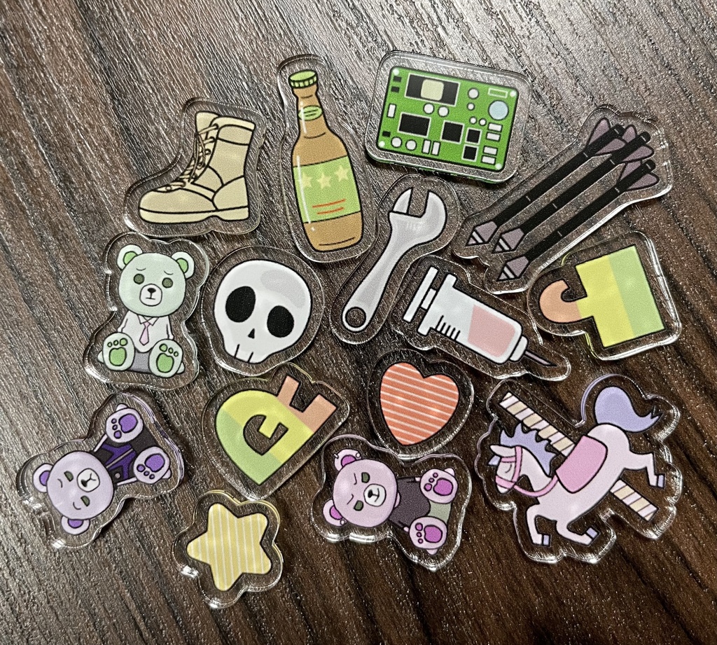 【JR】シャカシャカアクリル小パーツ