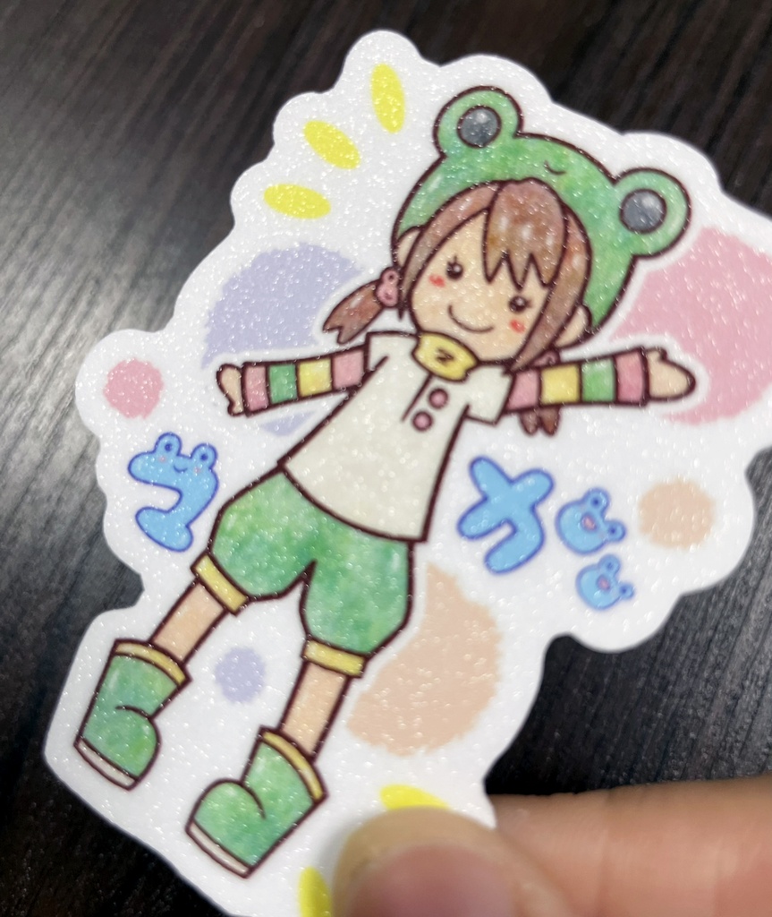 【カエル】ガマちゃんステッカー2種