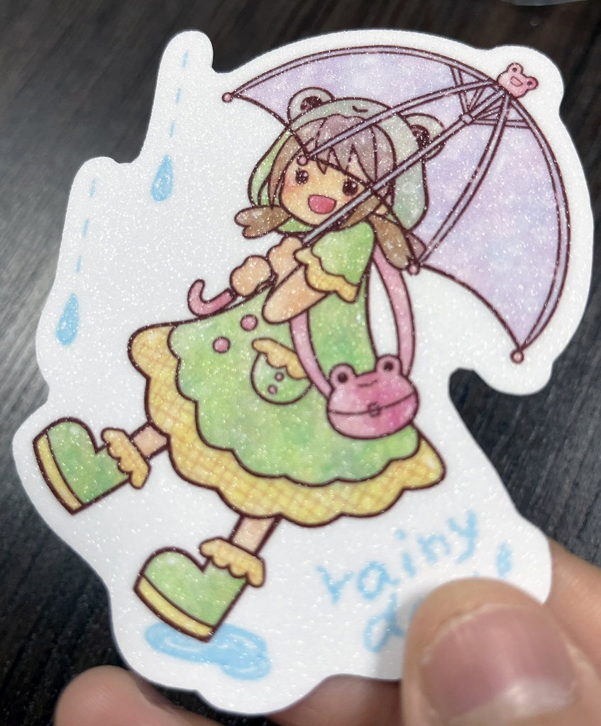 【カエル】ガマちゃんステッカー2種