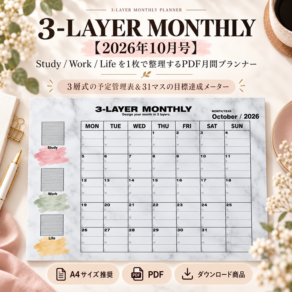 3-LAYER MONTHLY【2026年10月号】