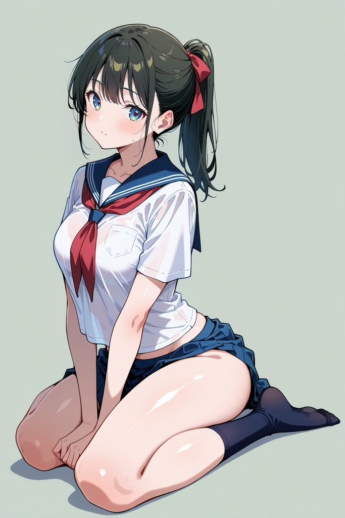 ≪イラスト集≫ポニーテール、黒髪、女の子 - sengoku-manonn - BOOTH