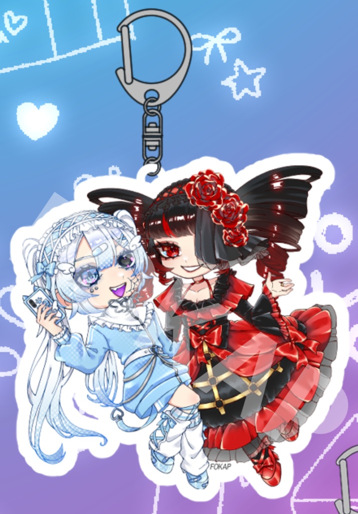 ドラッグ&ヴィランのアクリルキーホルダー