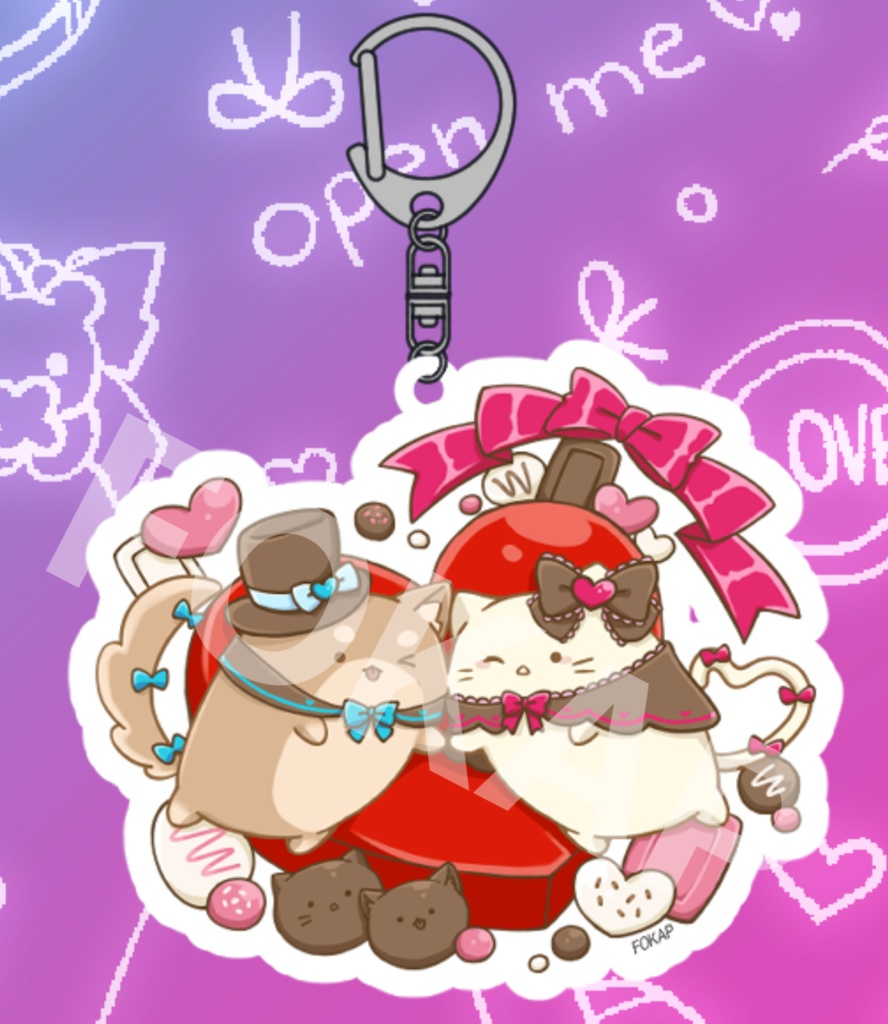 ミルミル&こむぎのアクリルキーホルダー