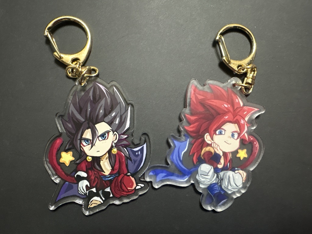 アクリルキーホルダー(ゴジータ4＆ベジット4)