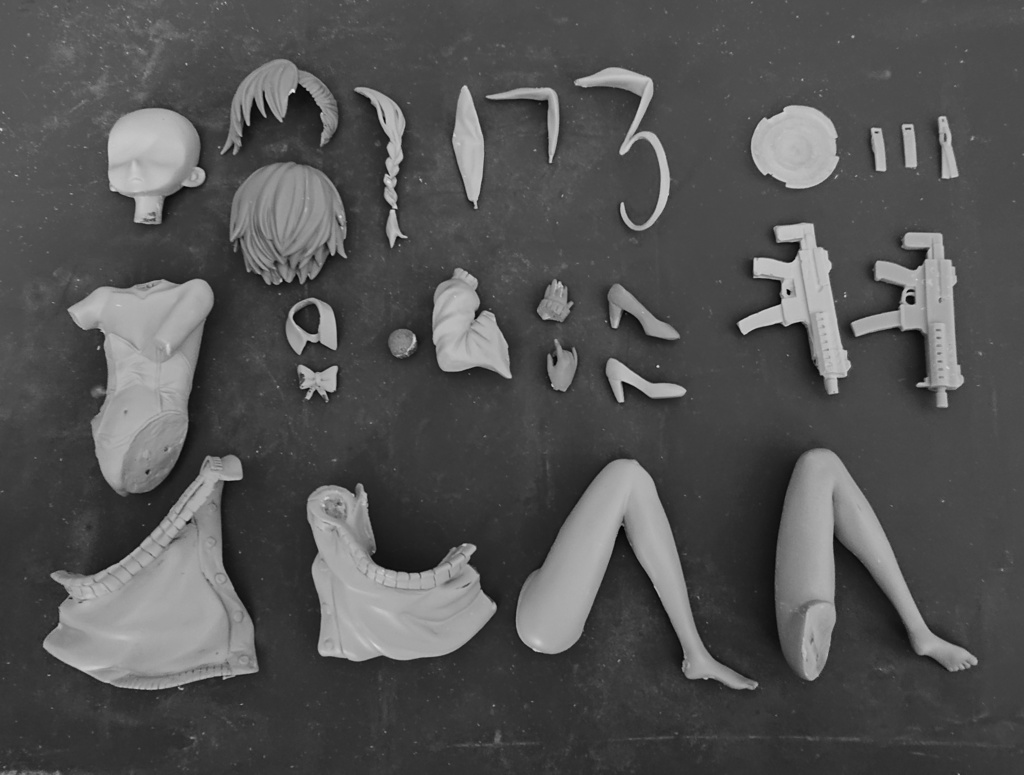 ブルーアーカイブ 美甘ネル バニーガールver. 1/7スケール ガレージキット