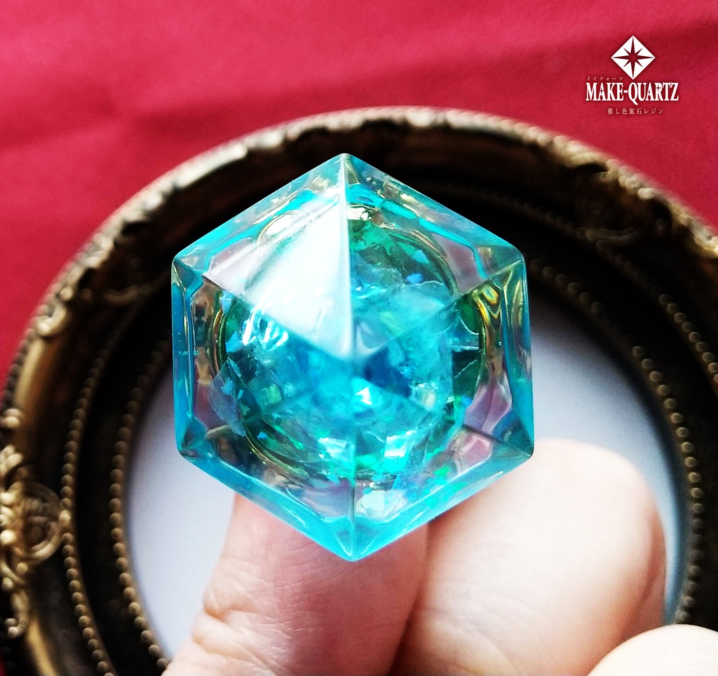 【特大鉱石オーダー・推し色鉱石レジン】置き型クリスタル・オルゴナイト可能【メイクォーツ】