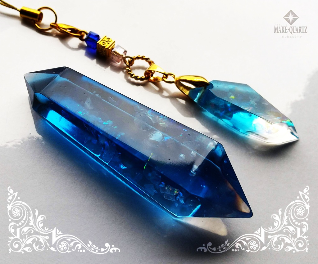 【特大鉱石オーダー・推し色鉱石レジン】置き型クリスタル・オルゴナイト可能【メイクォーツ】