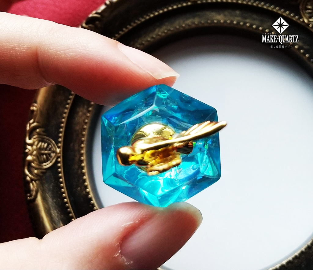 【特大鉱石オーダー・推し色鉱石レジン】置き型クリスタル・オルゴナイト可能【メイクォーツ】