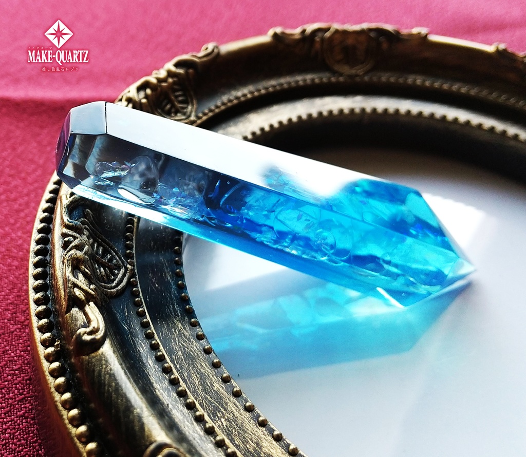 【特大鉱石オーダー・推し色鉱石レジン】置き型クリスタル・オルゴナイト可能【メイクォーツ】