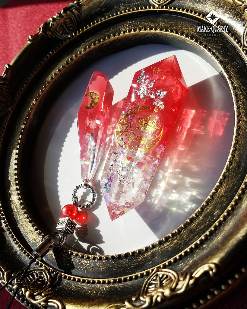 【特大鉱石オーダー・推し色鉱石レジン】置き型クリスタル・オルゴナイト可能【メイクォーツ】