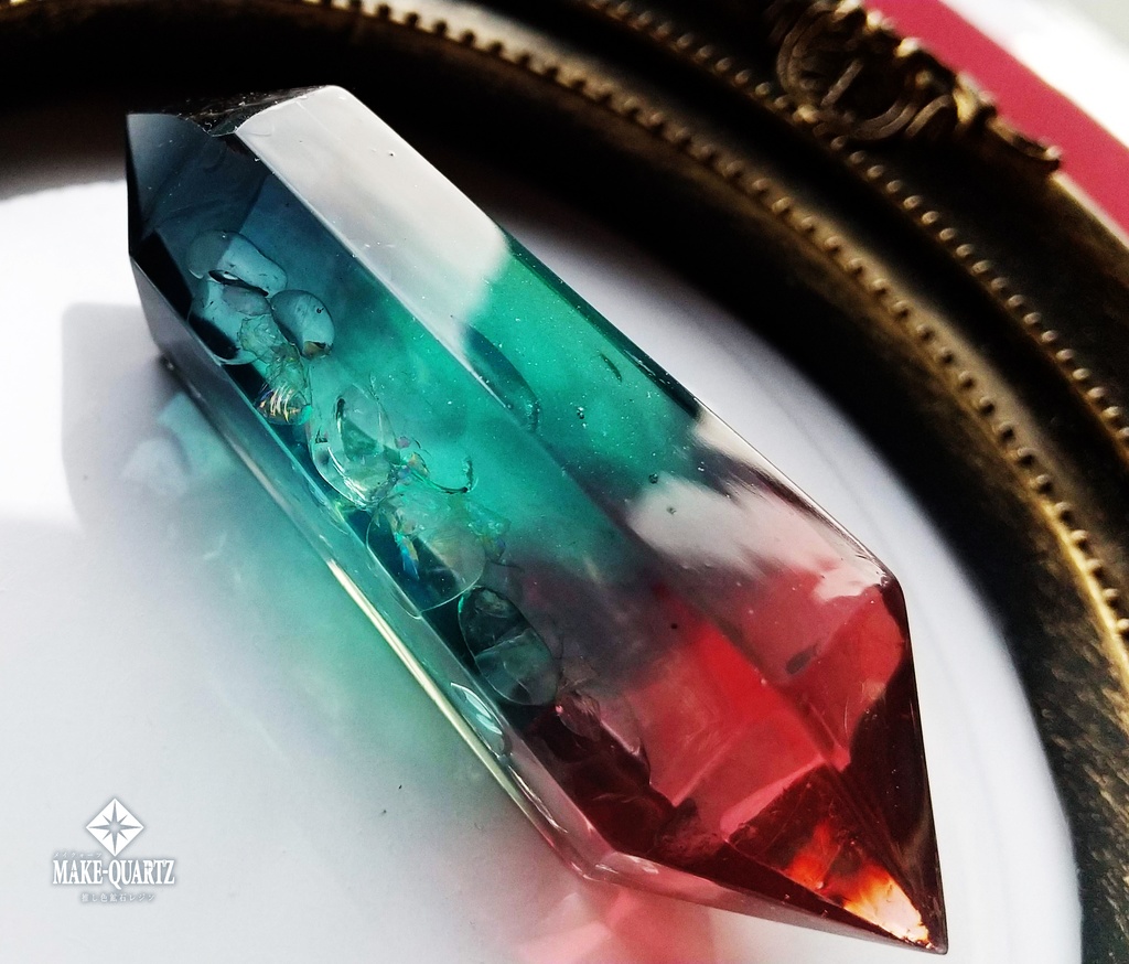 【特大鉱石オーダー・推し色鉱石レジン】置き型クリスタル・オルゴナイト可能【メイクォーツ】