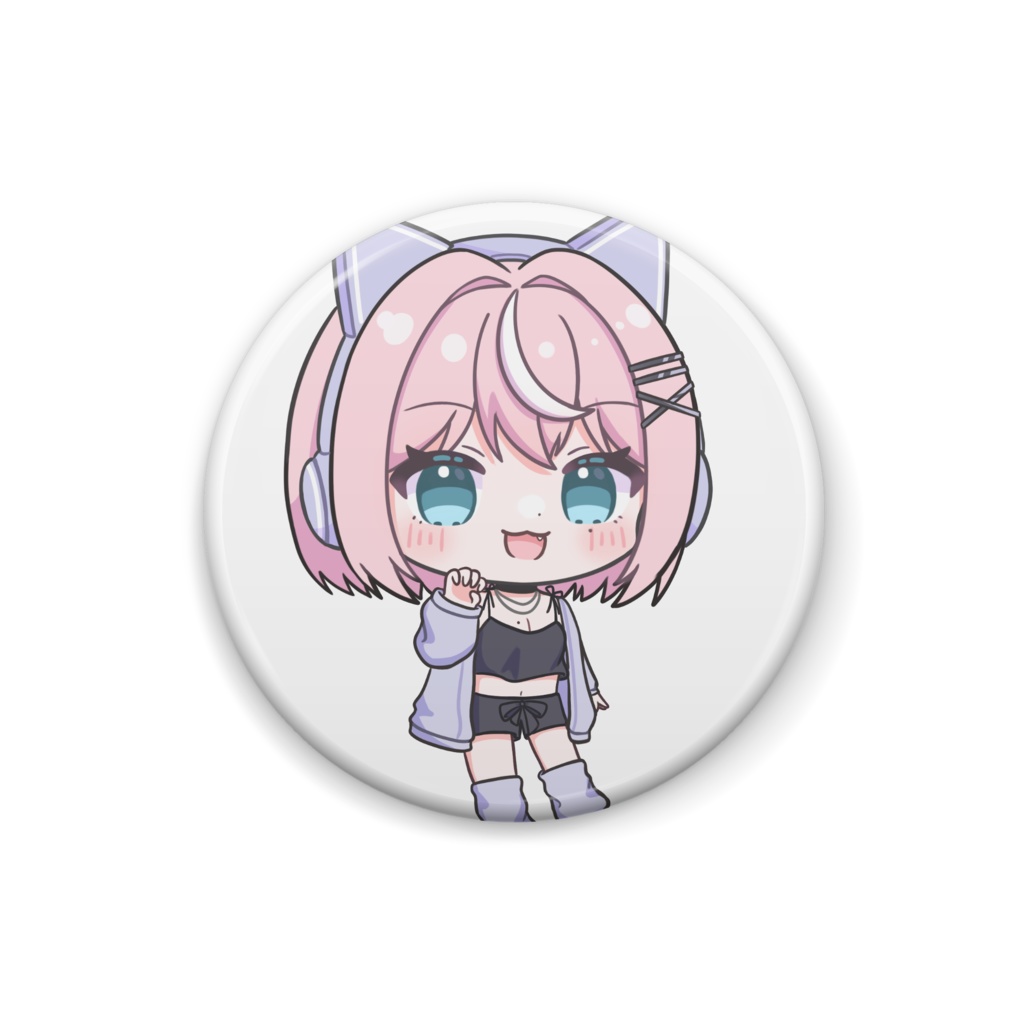 あすねこ缶バッジ