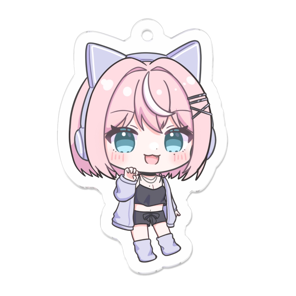 あすねこアクリルキーホルダー