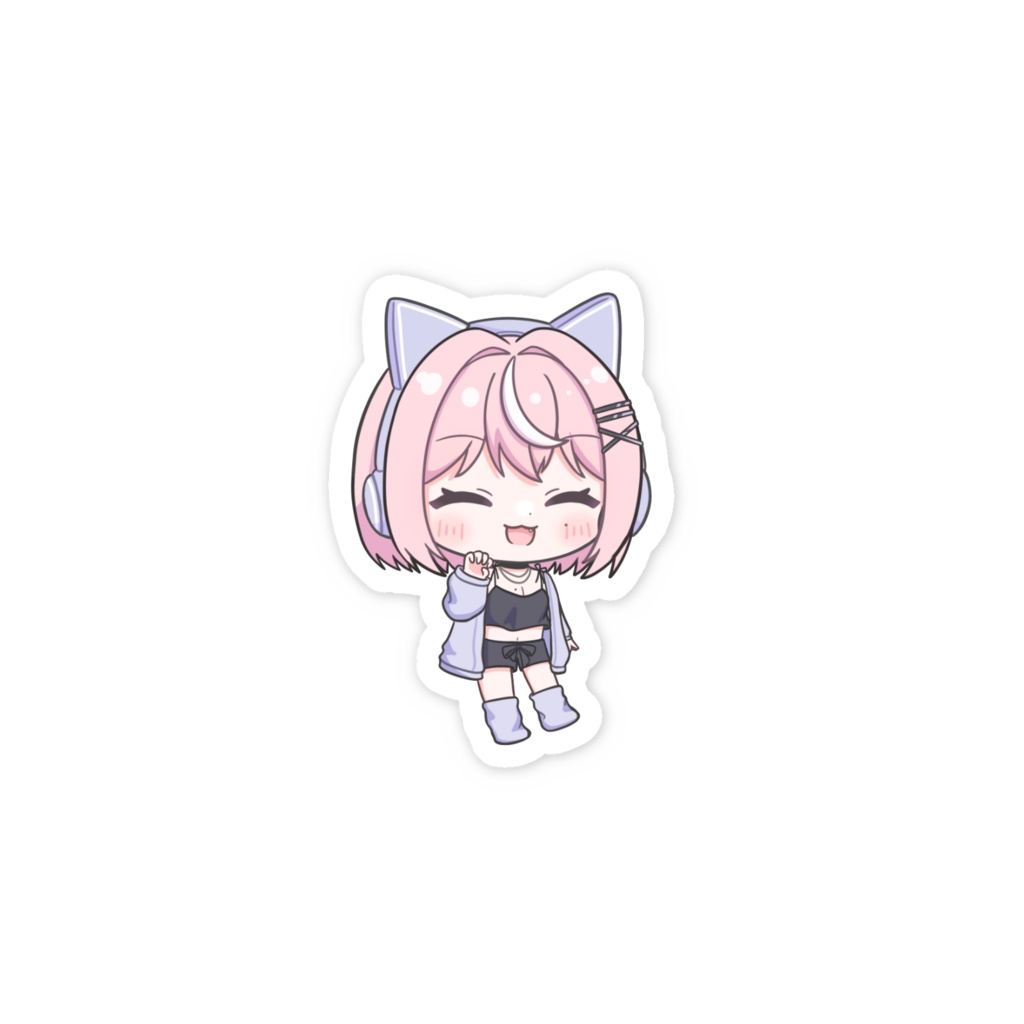 あすねこスマホステッカー