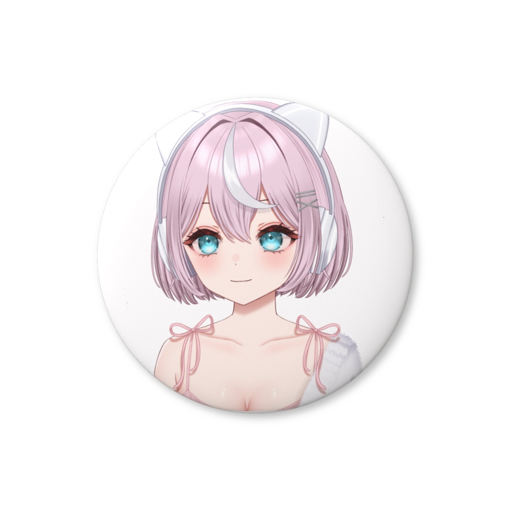 あすねこ缶バッジ 44ミリ×