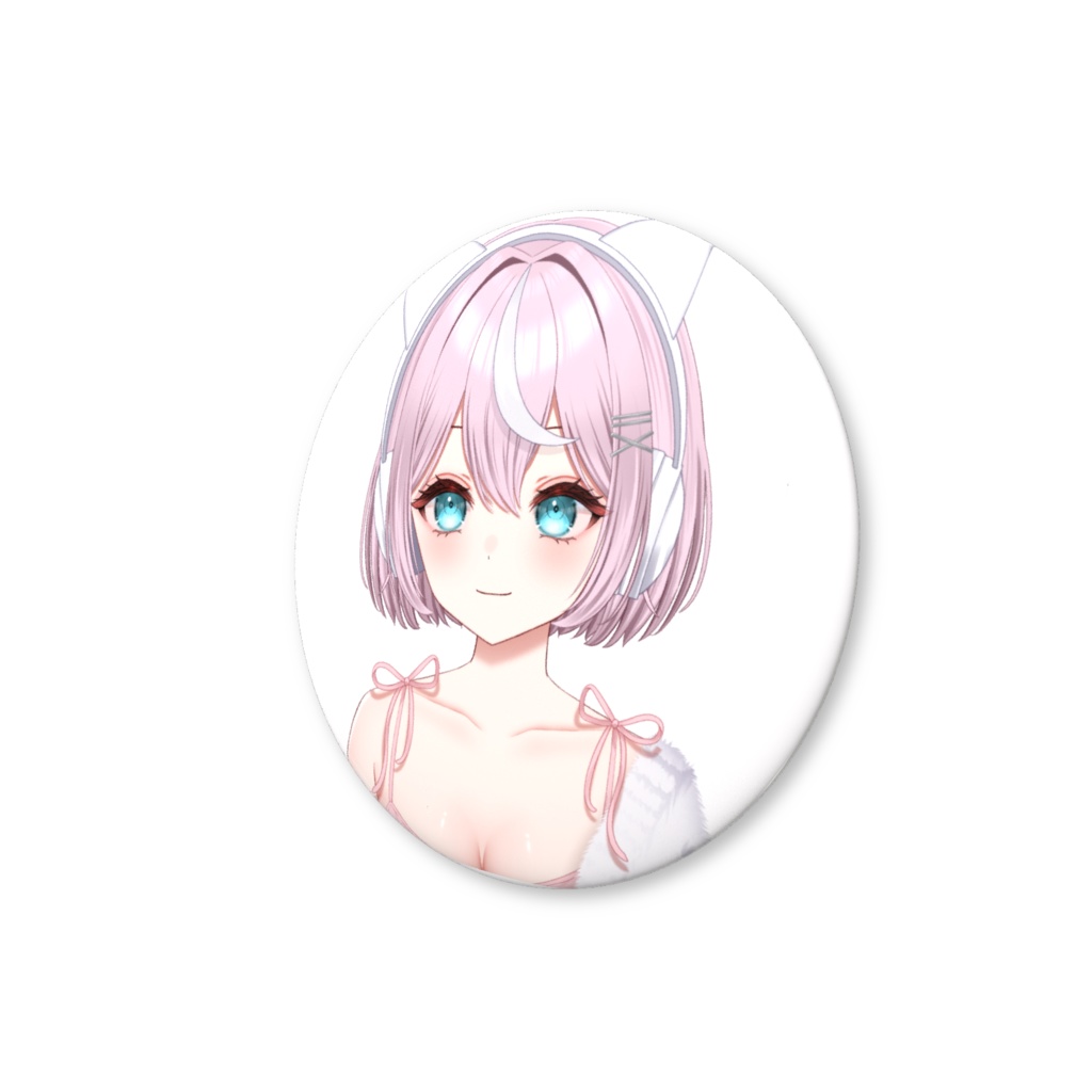 あすねこ缶バッジ 44ミリ×