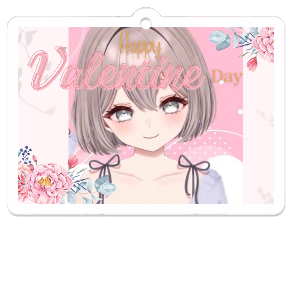 Valentine　あすねこアクリルキーホルダー