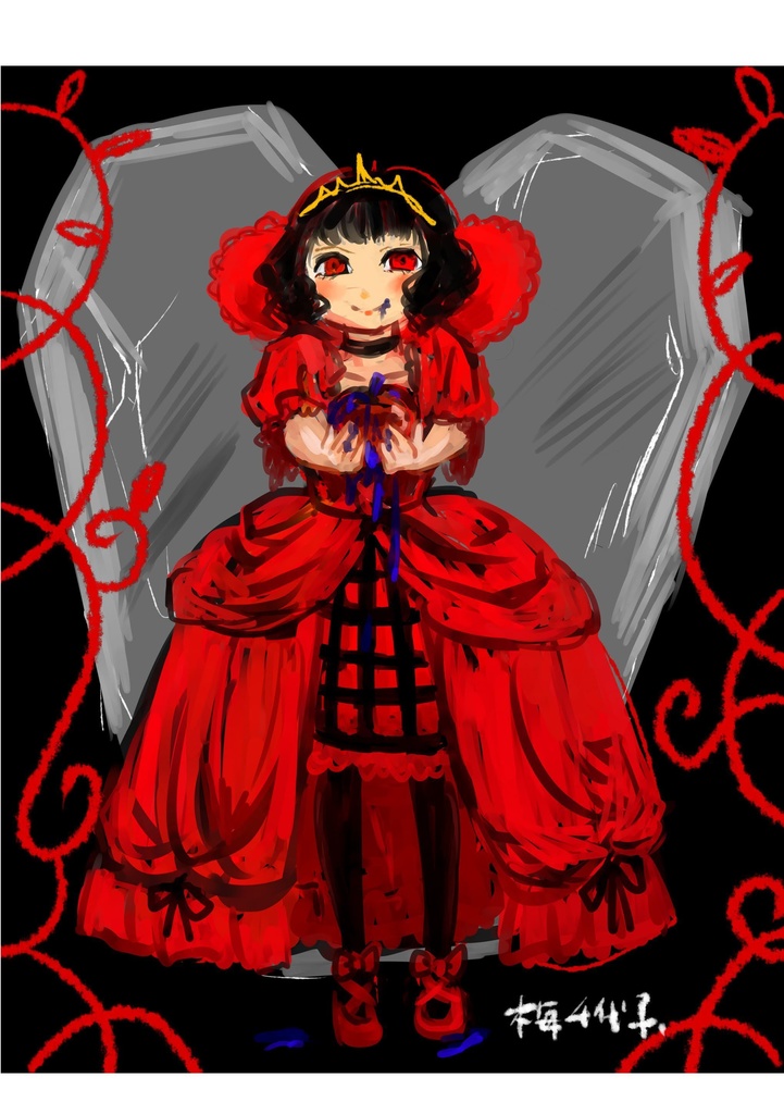 アクリルドミノ「硝子の棺と毒林檎」