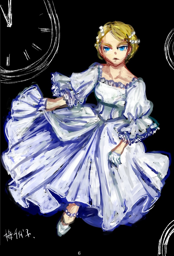 アクリルドミノ「硝子の靴」