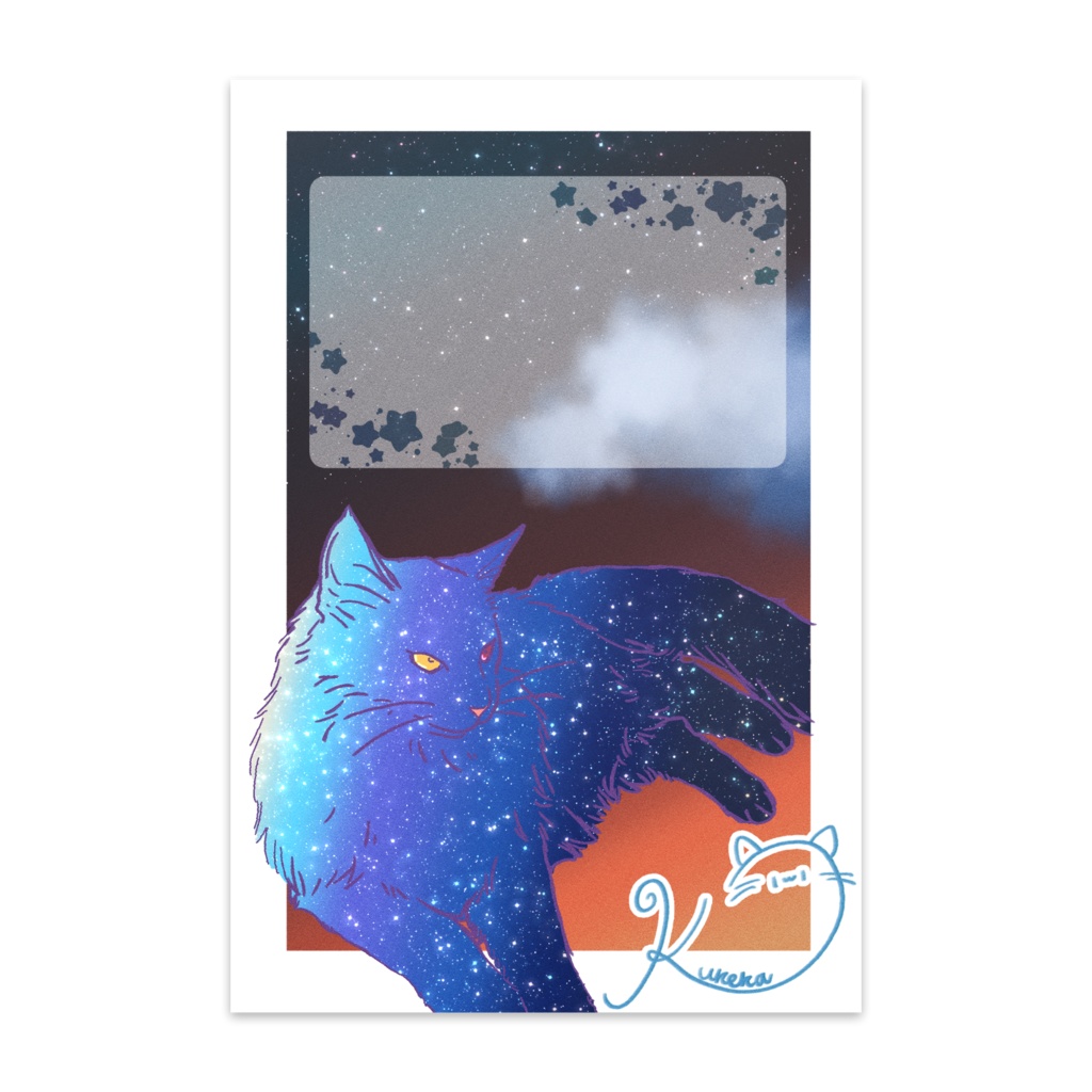 空と猫　ポストカード