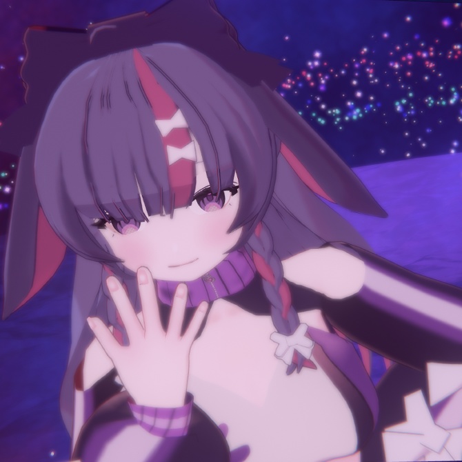 VRChat想定オリジナル3Dモデル「nococo -のここ-」v.1.2.1