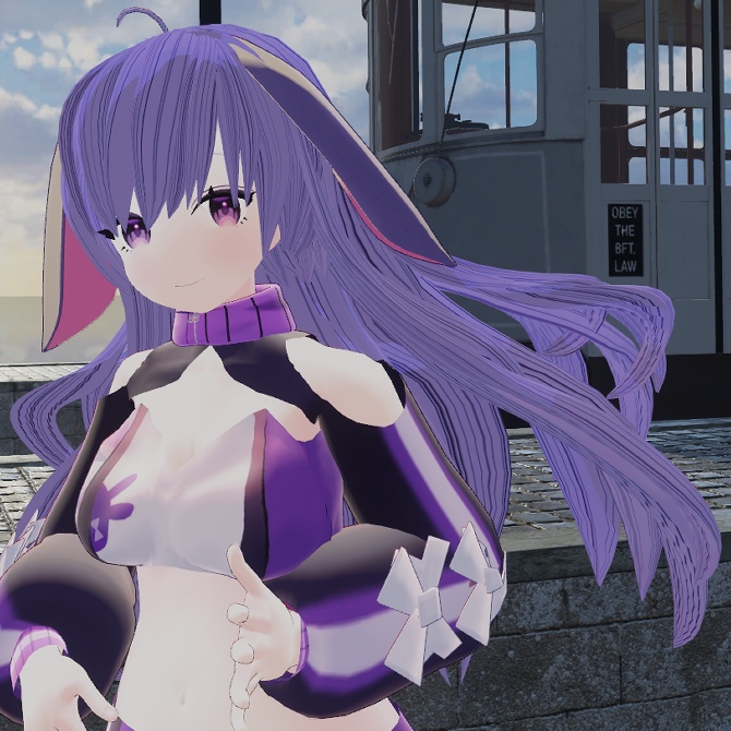 VRChat想定オリジナル3Dモデル「nococo -のここ-」v.1.2.1