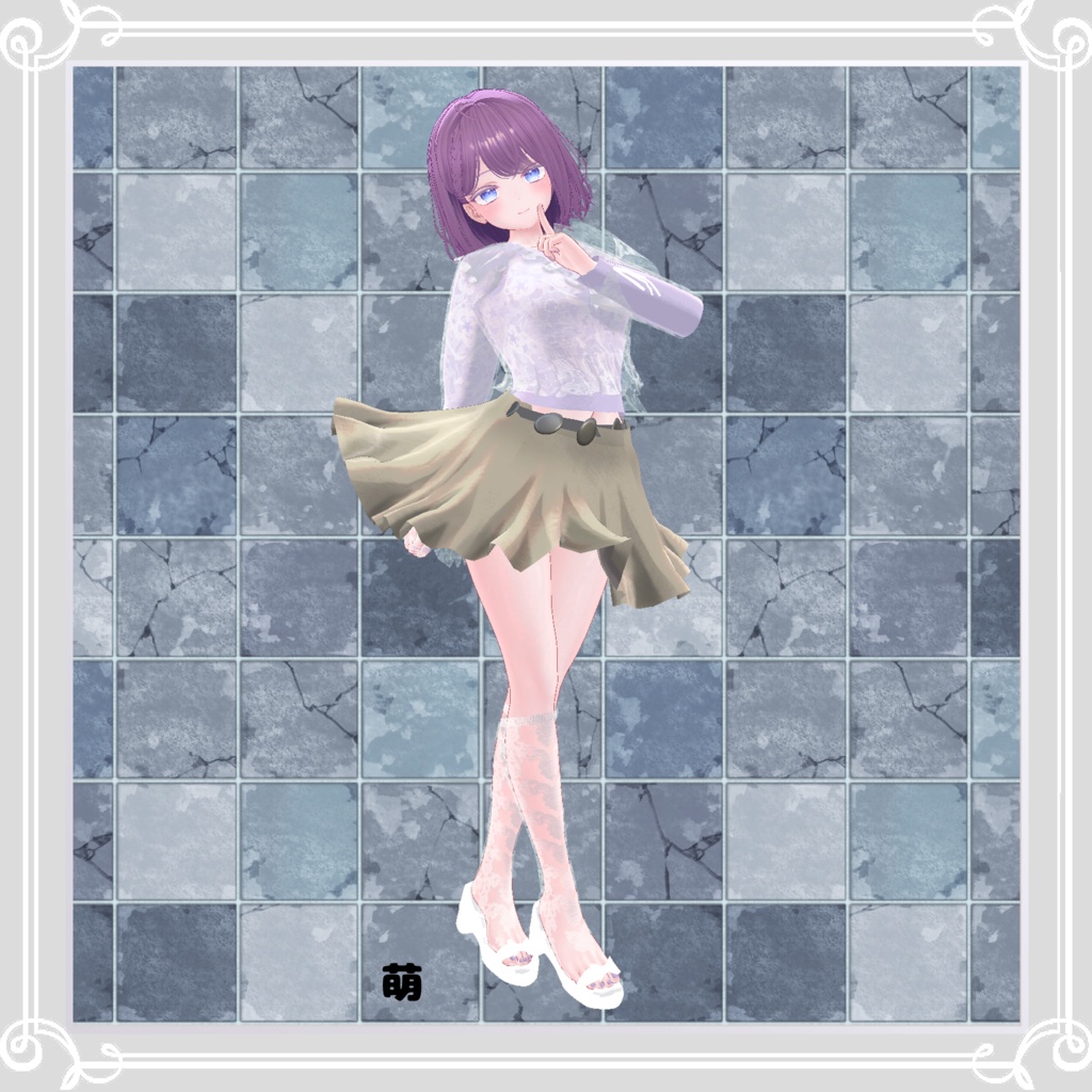 【複数アバター対応】 slight sleep 【VRChat向け3D衣装】