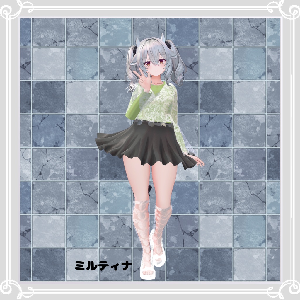 【複数アバター対応】 slight sleep 【VRChat向け3D衣装】