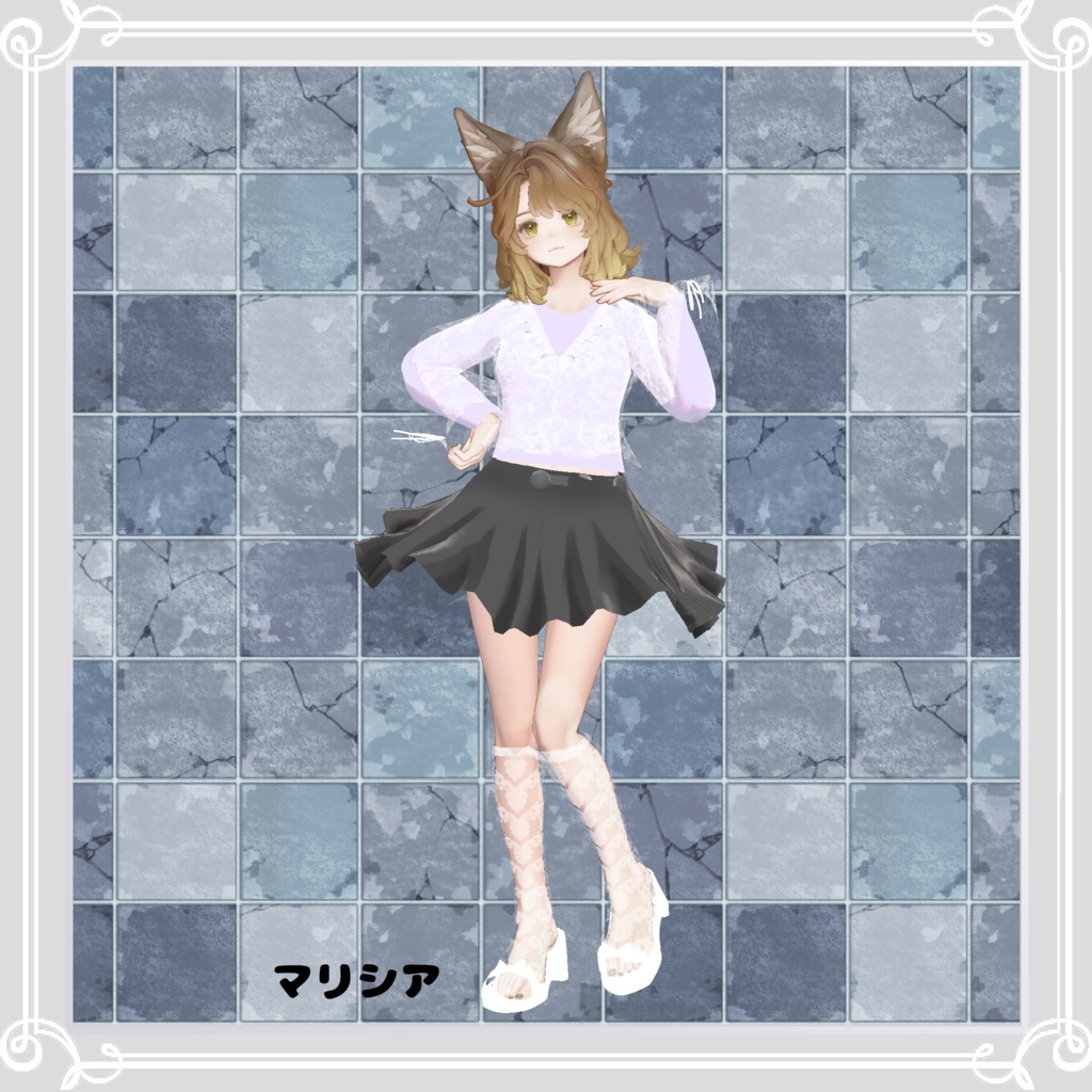 【複数アバター対応】 slight sleep 【VRChat向け3D衣装】