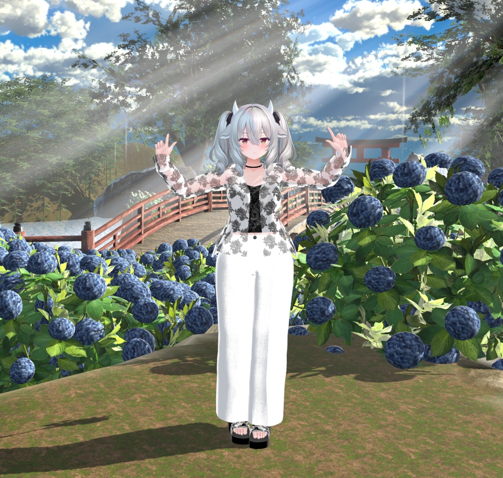 【複数アバター対応】 ghost 【VRChat向け3D衣装】