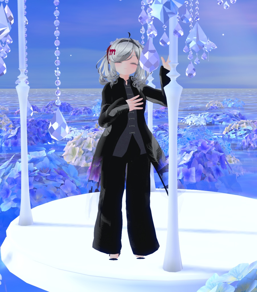 【複数アバター対応】 black sigh 【VRChat向け3D衣装】