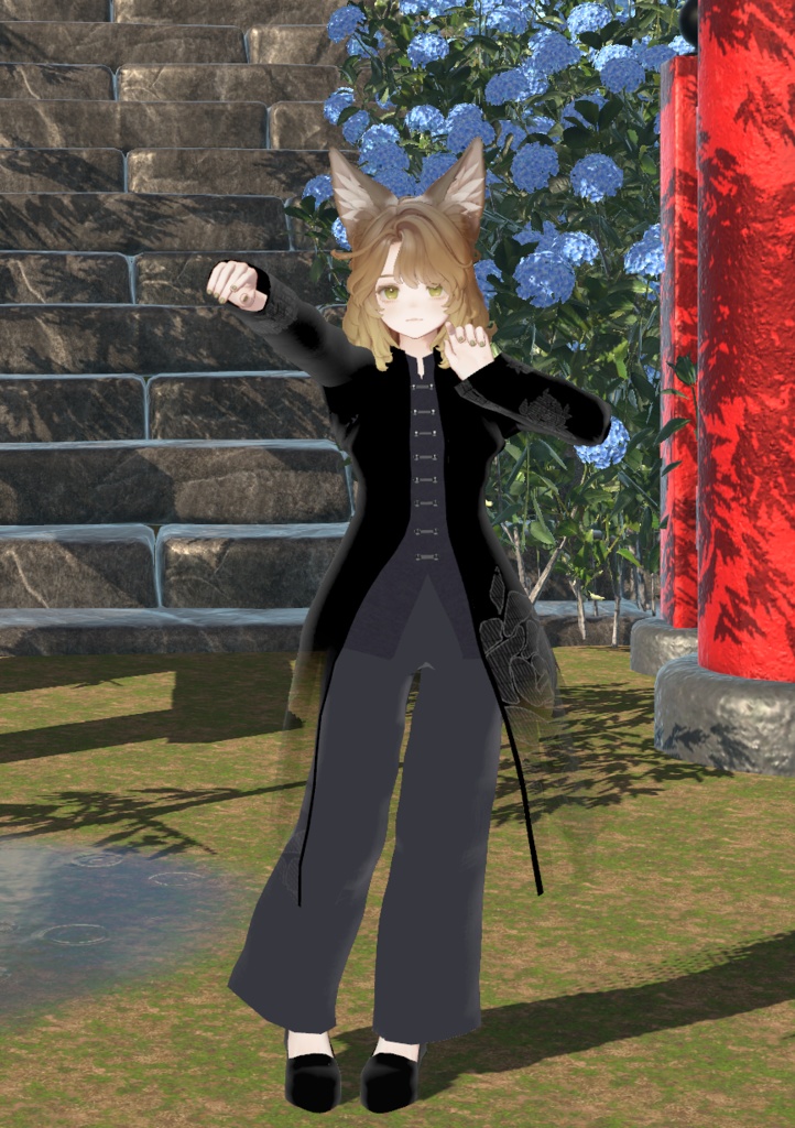 【複数アバター対応】 black sigh 【VRChat向け3D衣装】