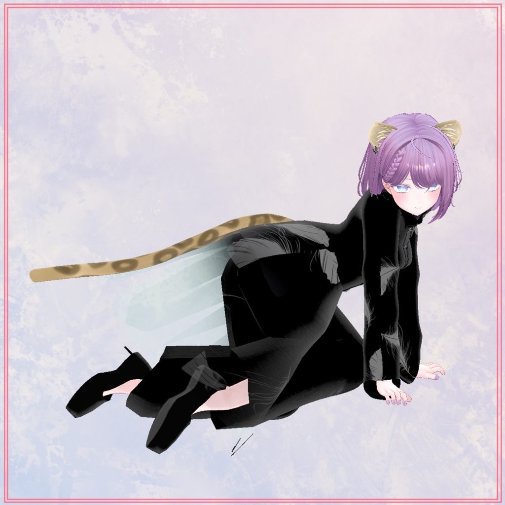 【けも耳】可愛いヒョウの耳としっぽ【複数アバター対応】