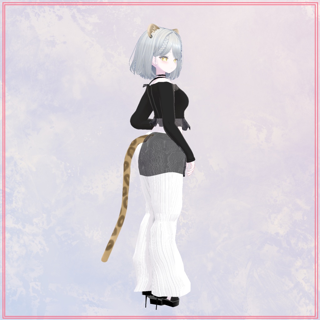 【けも耳】可愛いヒョウの耳としっぽ【複数アバター対応】