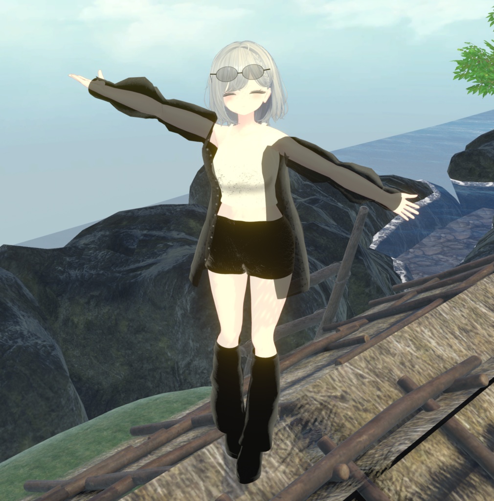 【複数アバター対応】 reine noire 【VRChat向け3D衣装】