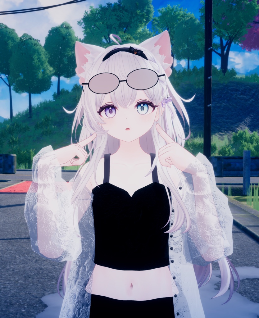 【複数アバター対応】 reine noire 【VRChat向け3D衣装】