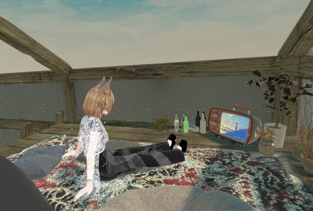 【複数アバター対応】 profound grayscale 【VRChat向け3D衣装】