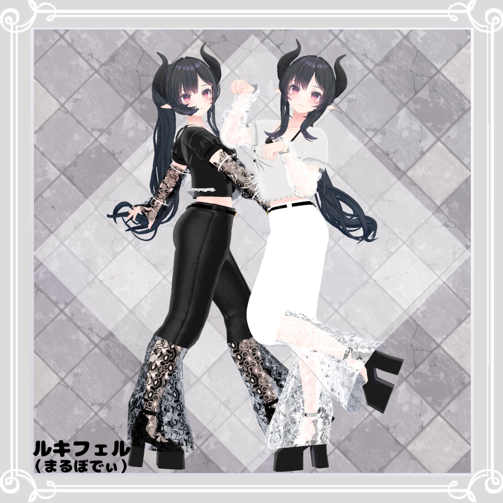 【複数アバター対応】 The flowers 【VRChat向け3D衣装】