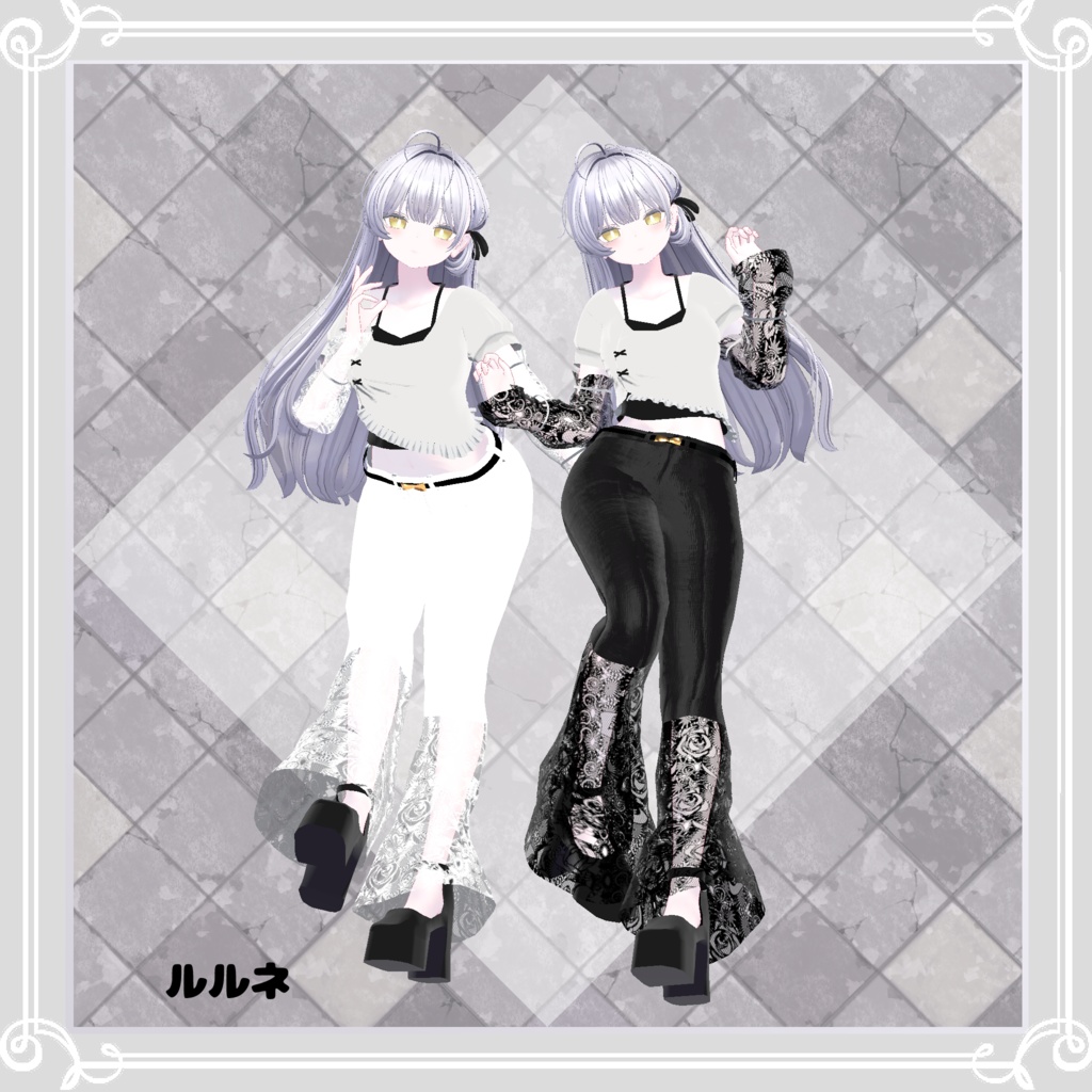 【複数アバター対応】 The flowers 【VRChat向け3D衣装】