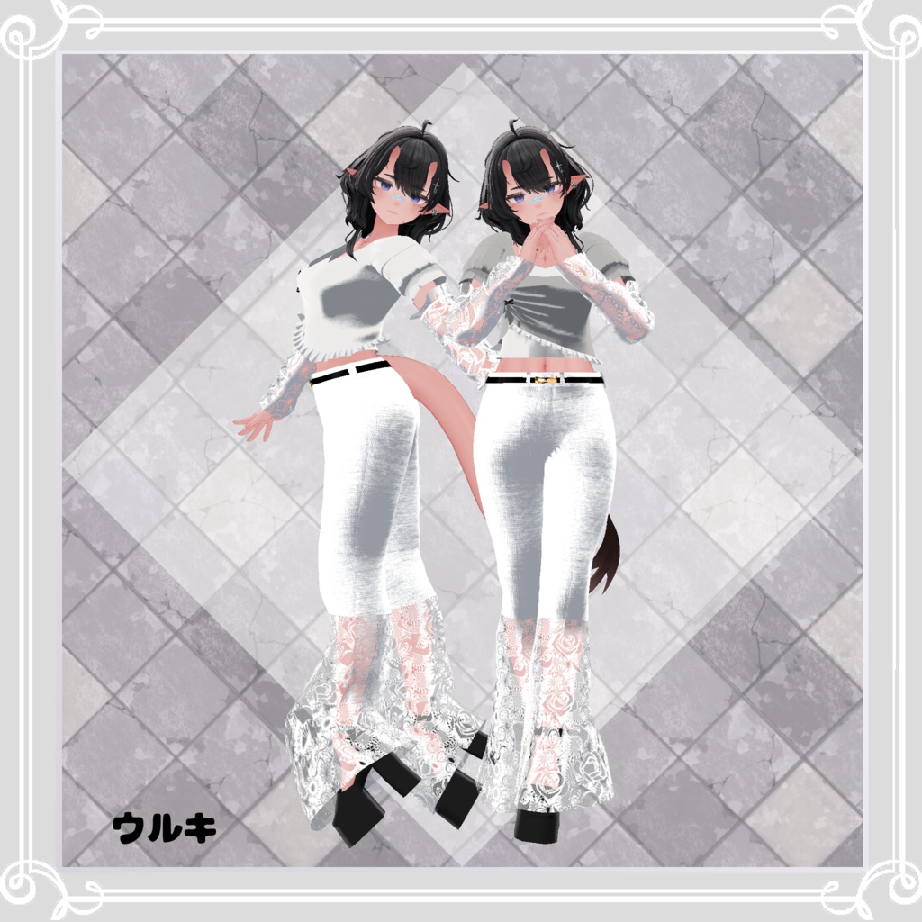 【複数アバター対応】 The flowers 【VRChat向け3D衣装】