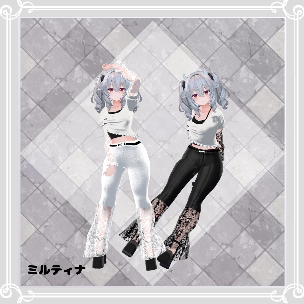 【複数アバター対応】 The flowers 【VRChat向け3D衣装】