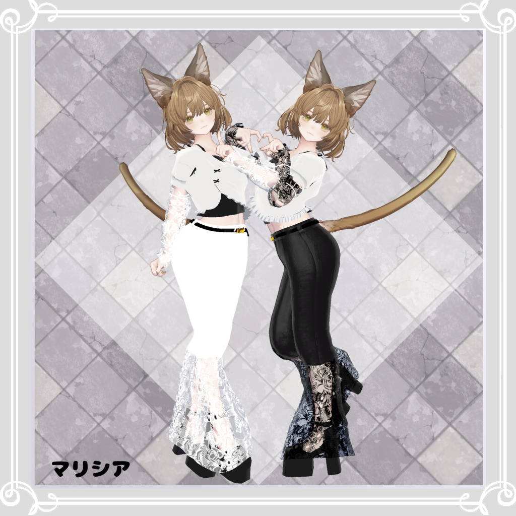 【複数アバター対応】 The flowers 【VRChat向け3D衣装】