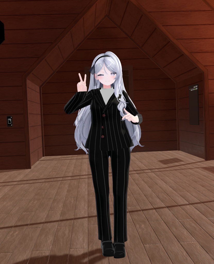 【FREE/無料/複数アバター対応】 Black Fog 【VRChat向け3D衣装】