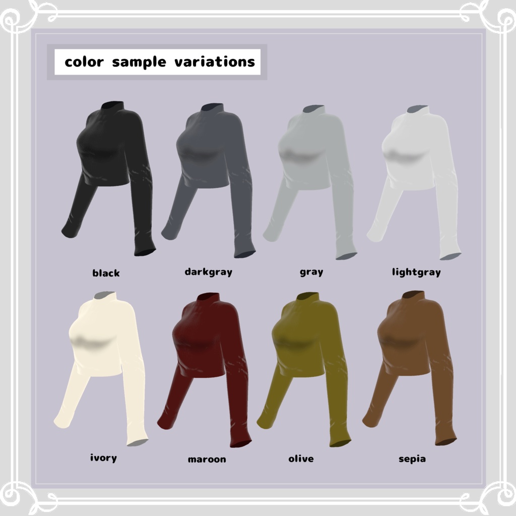 【複数アバター対応】 Re skinny 【VRChat向け3D衣装】