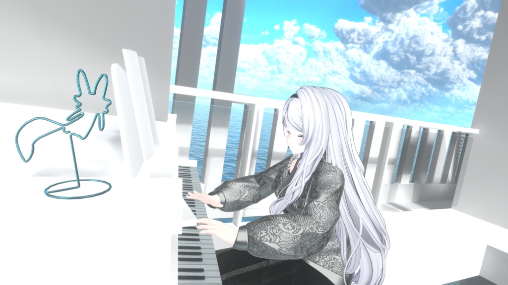 【複数アバター対応】 Leather nail 【VRChat向け3D衣装】