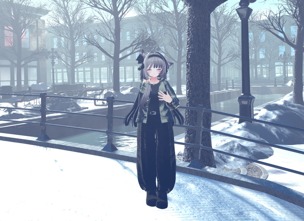 【複数アバター対応】 Leather nail 【VRChat向け3D衣装】