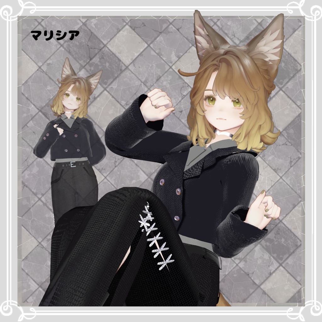 【複数アバター対応】 Earth Flower 【VRChat向け3D衣装】